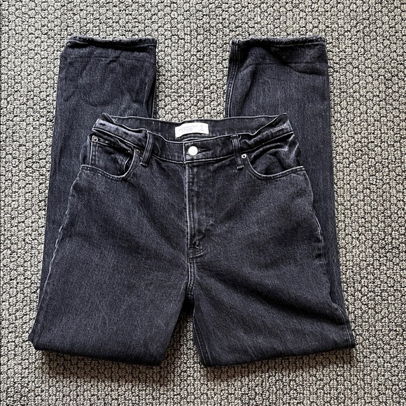 Abercrombie & Fitch Denim - Abercrombie & Fitch The ‘90s Straight Ultra High Rise Black Jeans